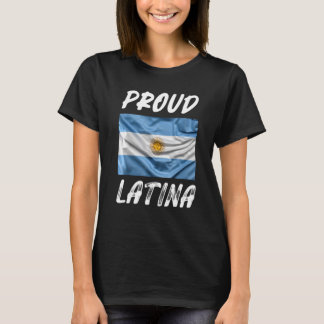 Proud Latina Hispanic Heritage Monte Argentinien F T-Shirt
