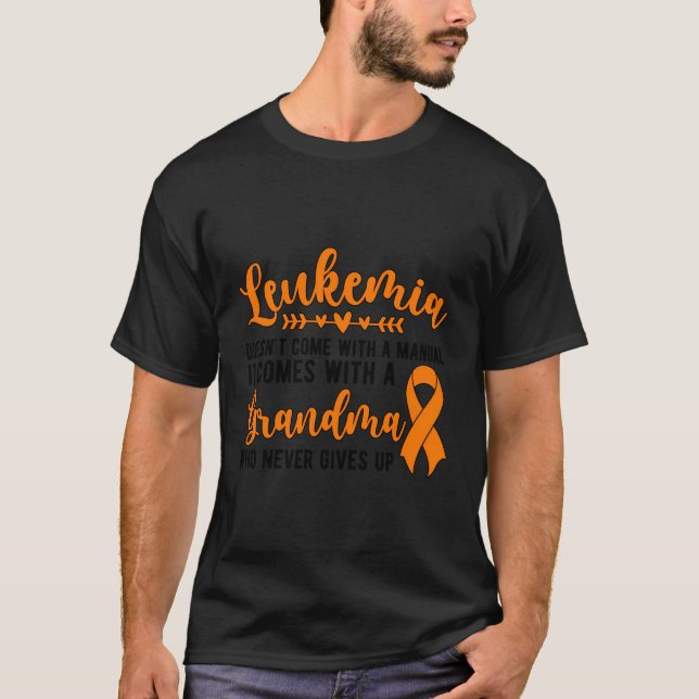 Proud Leukämie Oma eines Leukämie Warrior Grand T-Shirt (Vorderseite)