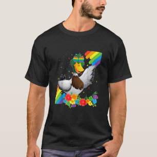 Proud Lgbt Gay Duck Pride Flag Regenbogen Lgbtq Le T-Shirt