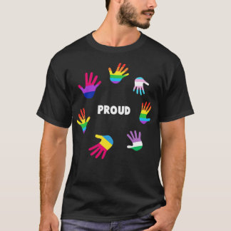 Proud LGBT Gay Pride T-Shirt LGBTQ Support Geschen