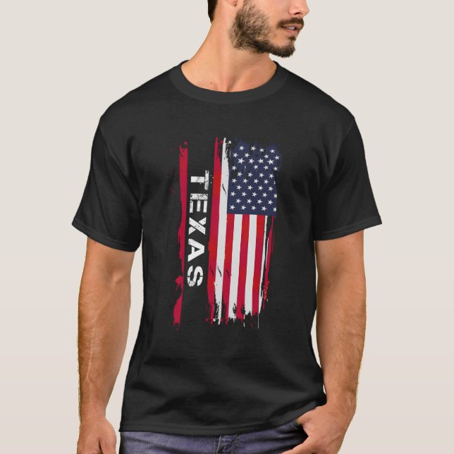 Proud Liebe Texas Usa T-Shirt (Vorderseite)