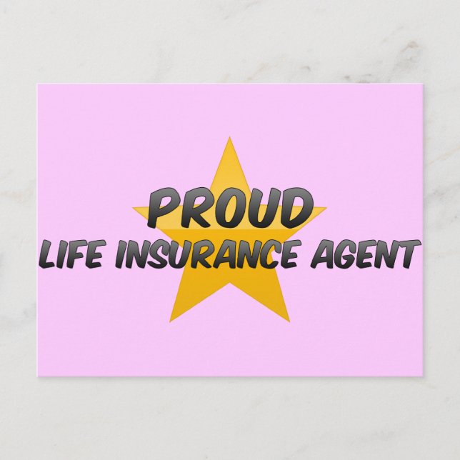 Proud Life Insurance Agent Postkarte (Vorderseite)