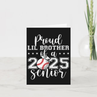 Proud Lil Bruder eines Senior Sell Abschluss 2025 Karte