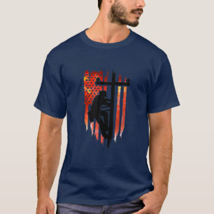 Proud Lineman Men American Flag Journeyman Electri T-Shirt