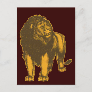 Proud Lion Postcard Postkarte