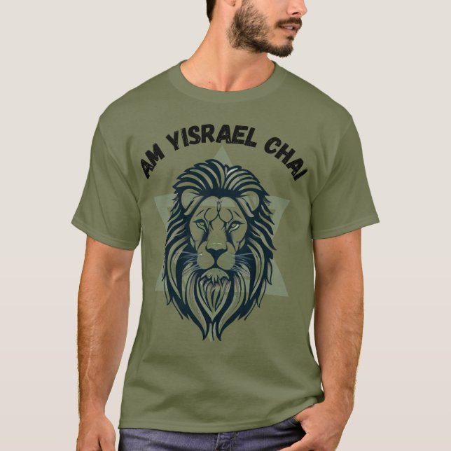 Proud Lion und Star von David T-Shirt (Vorderseite)