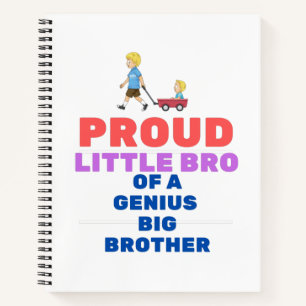 Proud Little Bro eines genialen großen Bruders Notizbuch