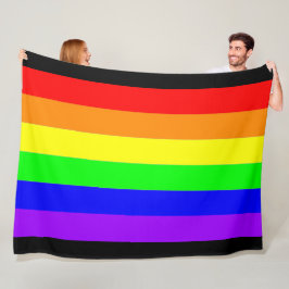 Proud Loud 2 Rainbow Fine Art Fleecedecke