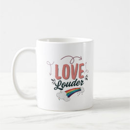 Proud & Loud LGBTQ Rainbow Coffee Mug Pride Gift Kaffeetasse
