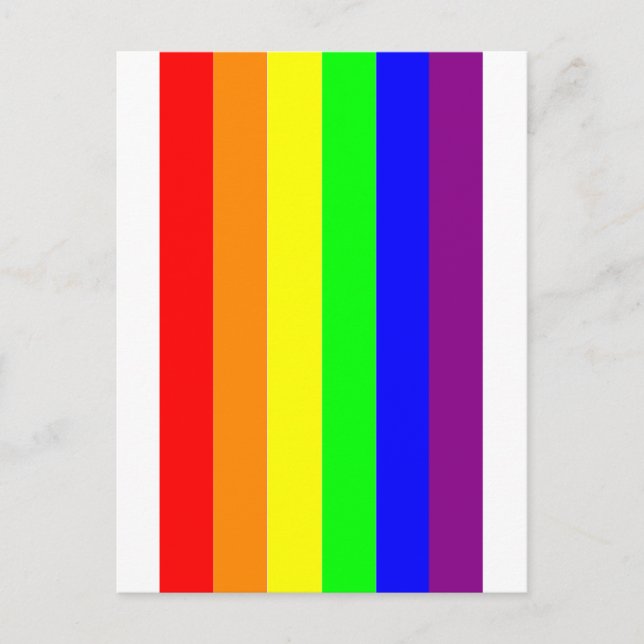 Proud Loud Rainbow Fine Art Poster Postkarte (Vorderseite)