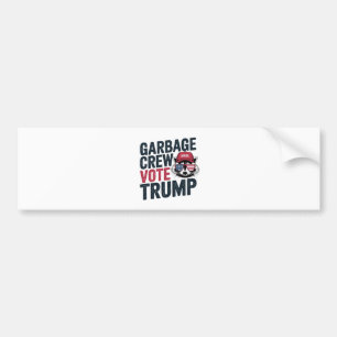 Proud MAGA Garbage Crew wählen Trump Wahl Raccoo Autoaufkleber