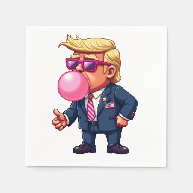Proud Maga Trump Pixel Präsident Inaguration Day Serviette (Vorderseite)