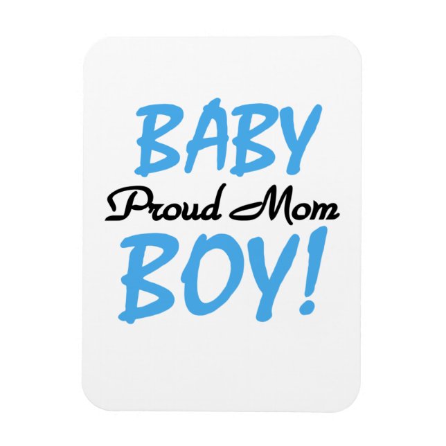 Proud Mama Baby Boy Geschenke Magnet (Vertikal)