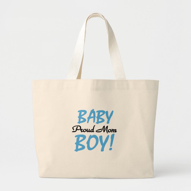 Proud Mama Baby Boy Tshirts und Geschenke Jumbo Stoffbeutel (Vorne)