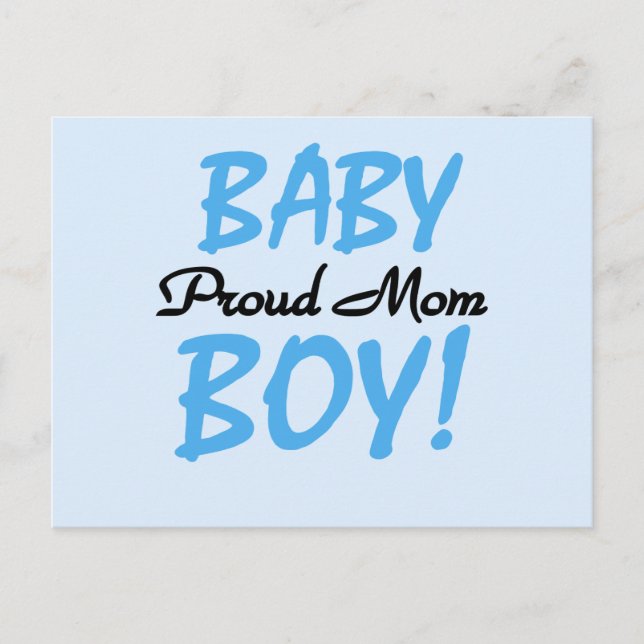 Proud Mama Baby Boy Tshirts und Geschenke Postkarte (Vorderseite)