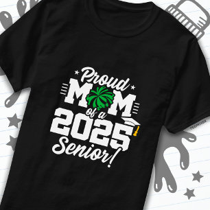Proud Mama Cheerleader Class of 2025 Cheer Senior T-Shirt