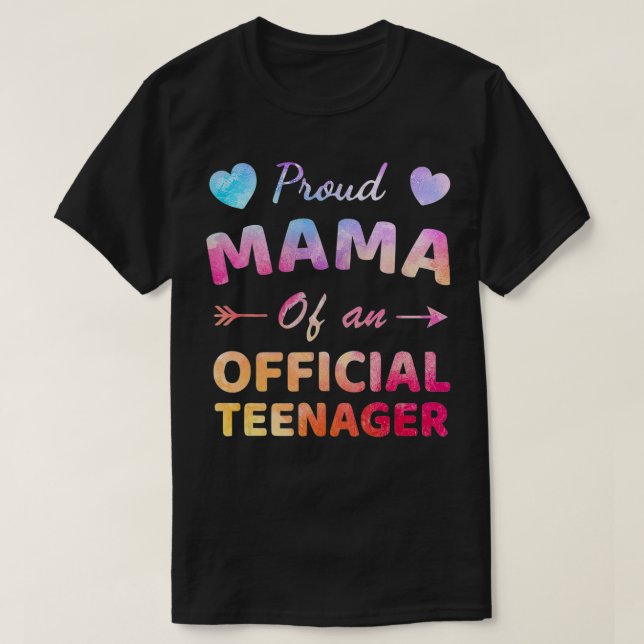 Proud Mama des Offiziellen Teenagers 13. Geburtsta T-Shirt (Design vorne)