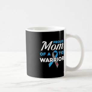 Proud Mama Diabetes Warrior T1D Bewusstsein Typ 1 Kaffeetasse