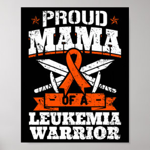 Proud Mama einer Leukämie Krieger Mama Bewusstsein Poster