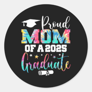 Proud-Mama eines 2025-Grad-Cl-Senior-Abschlusses Runder Aufkleber