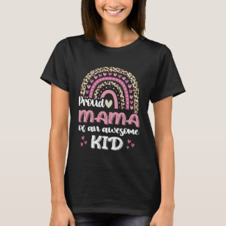 Proud Mama eines Phantastischen Kid Leopard Regenb T-Shirt