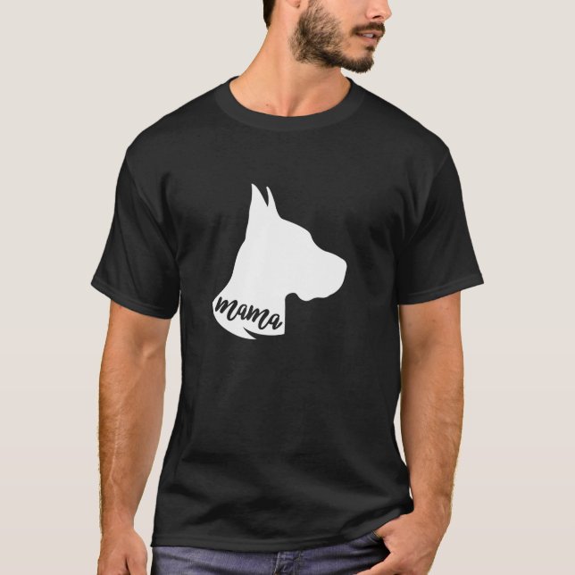 Proud Mama Great Dane Dog Geschenk T-Shirt (Vorderseite)