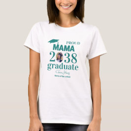 Proud Mama personalisiert Abschluss T-Shirt