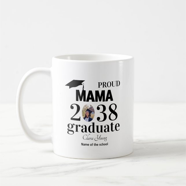 Proud mama personalized graduation kaffeetasse (Links)