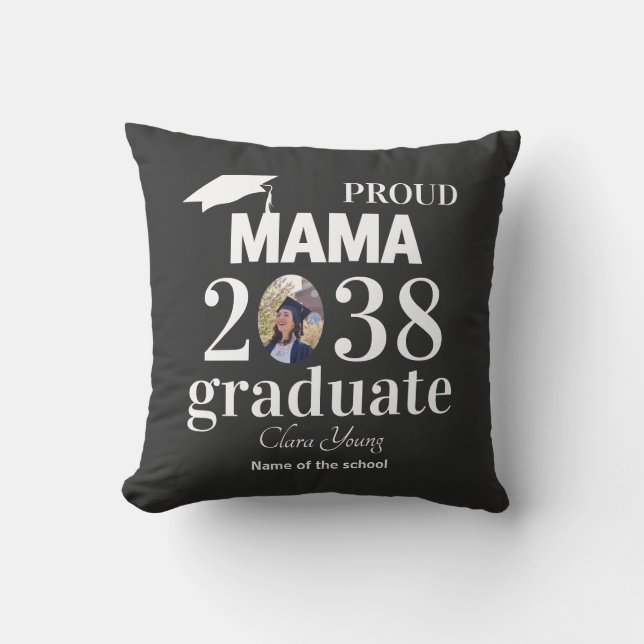 Proud mama personalized graduation kissen (Vorderseite)