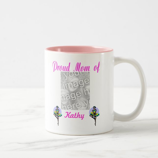 Proud-Mama-Tasse Zweifarbige Tasse (Rechts)