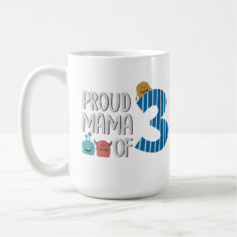 Proud Mama von drei Kaffeetasse