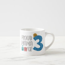 Proud Mama von drei Latte-Tasse