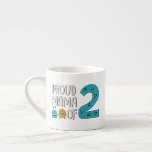 Proud Mama von zwei Espressotasse