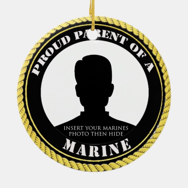 Proud Marine Parent Keramik Ornament (Hinten)