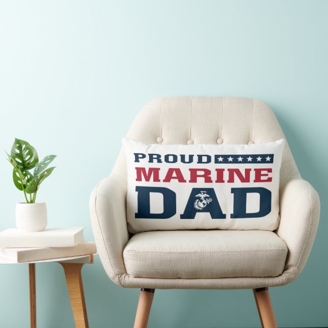 Proud Marine Vater - Farbe Lendenkissen (Stuhl )
