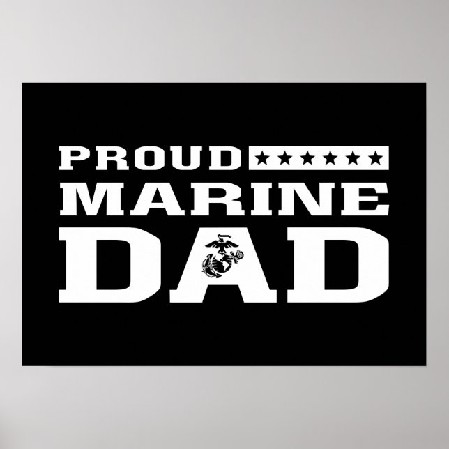 Proud Marine Vater Poster (Vorne)