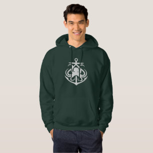 Proud Maritimer Anker Oktopus Leuchtturm Route T- Hoodie