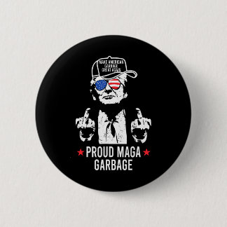 Proud Mega Garbyge Trump Make American Garbyge Gre Button