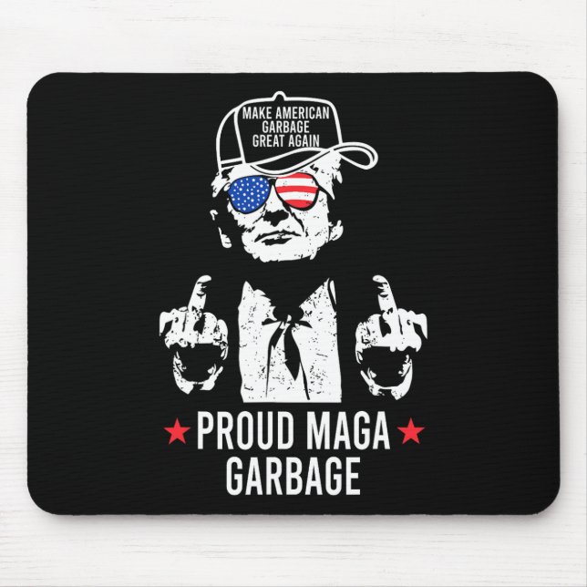 Proud Mega Garbyge Trump Make American Garbyge Gre Mousepad (Vorne)