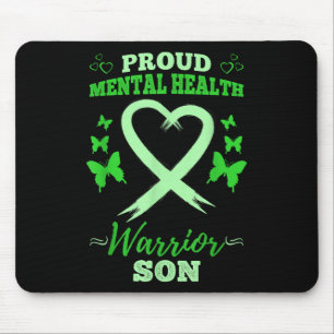 Proud Mental Health Warrior Son Mental Health Awar Mousepad