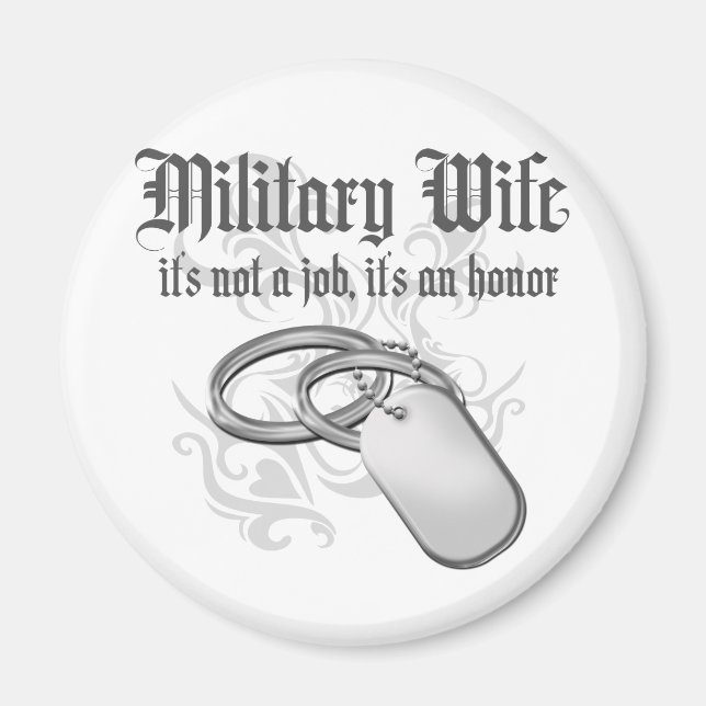 Proud-militärische Ehefrau Magnet (Vorne)