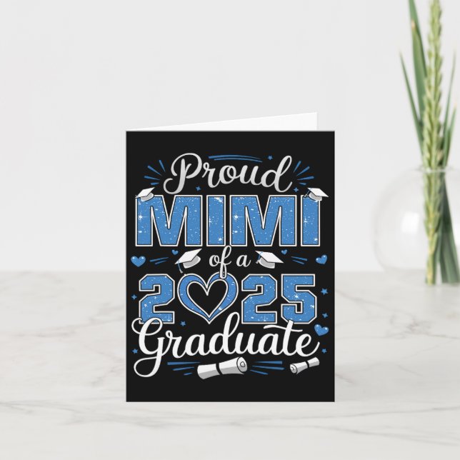 Proud Mimi mit einer Cl von 2025 Graduate 2025 Sen Karte (Vorderseite)
