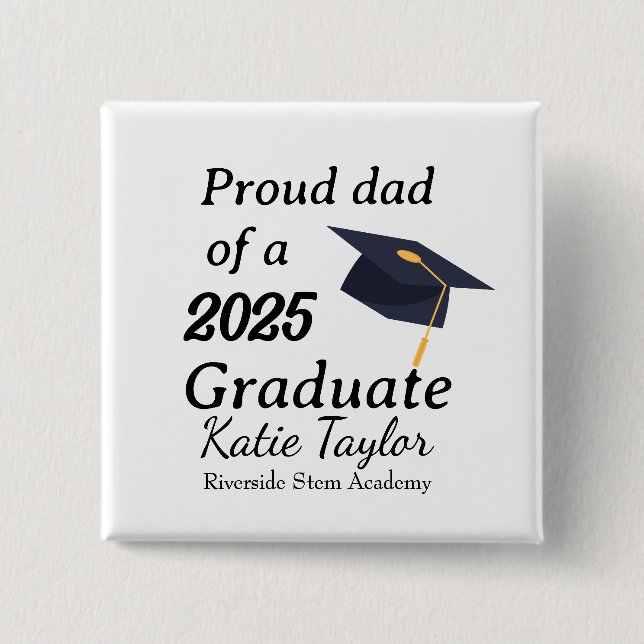 Proud mom of graduate  button (Vorderseite)
