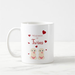 Proud Mom of Twins Quote im Netz Kaffeetasse