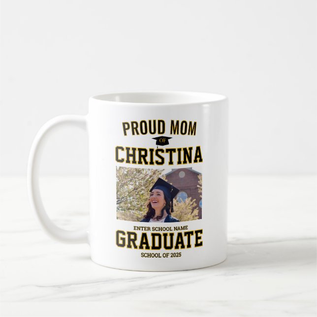 Proud mom parent of student of class of 2025 kaffeetasse (Links)