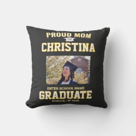Proud mom parent of student of class of 2025 kissen