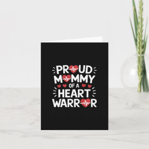Proud Mommy eines Herzkriegers Chd Awareness Warri Karte