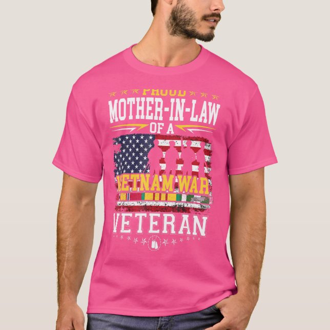 Proud Mutter vor dem Gesetz Vietnamkrieg Veteran M T-Shirt (Vorderseite)