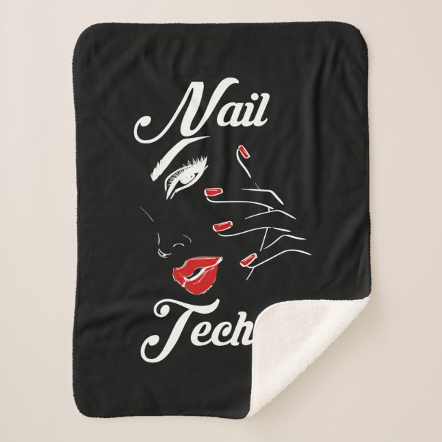 Proud Nail Tech Sherpadecke (Vorderseite)