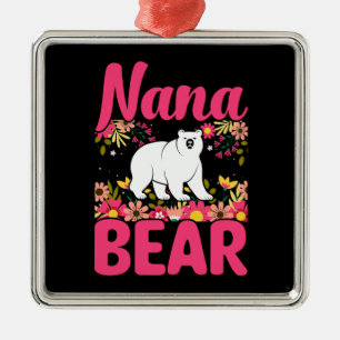 Proud Nana Bear Ornament Aus Metall